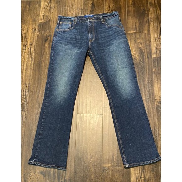 Arizona Jean Co Mens Flex Bootcut Jeans Size 36x32 Dark Wash Denim Work Pants - Picture 15 of 15